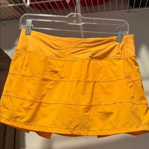Lululemon Athletica Vibrant Orange  Mini Skirt